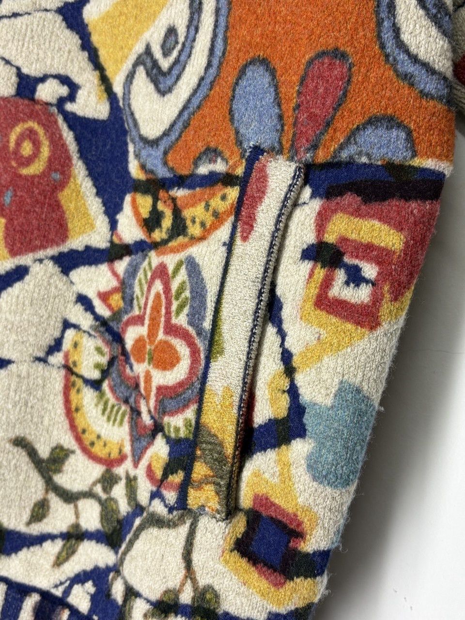 Other Ivko Wool Printed Bomber Jacket Trencar Pattern Front Zip Size S / US 4 / IT 40 - 13 Thumbnail