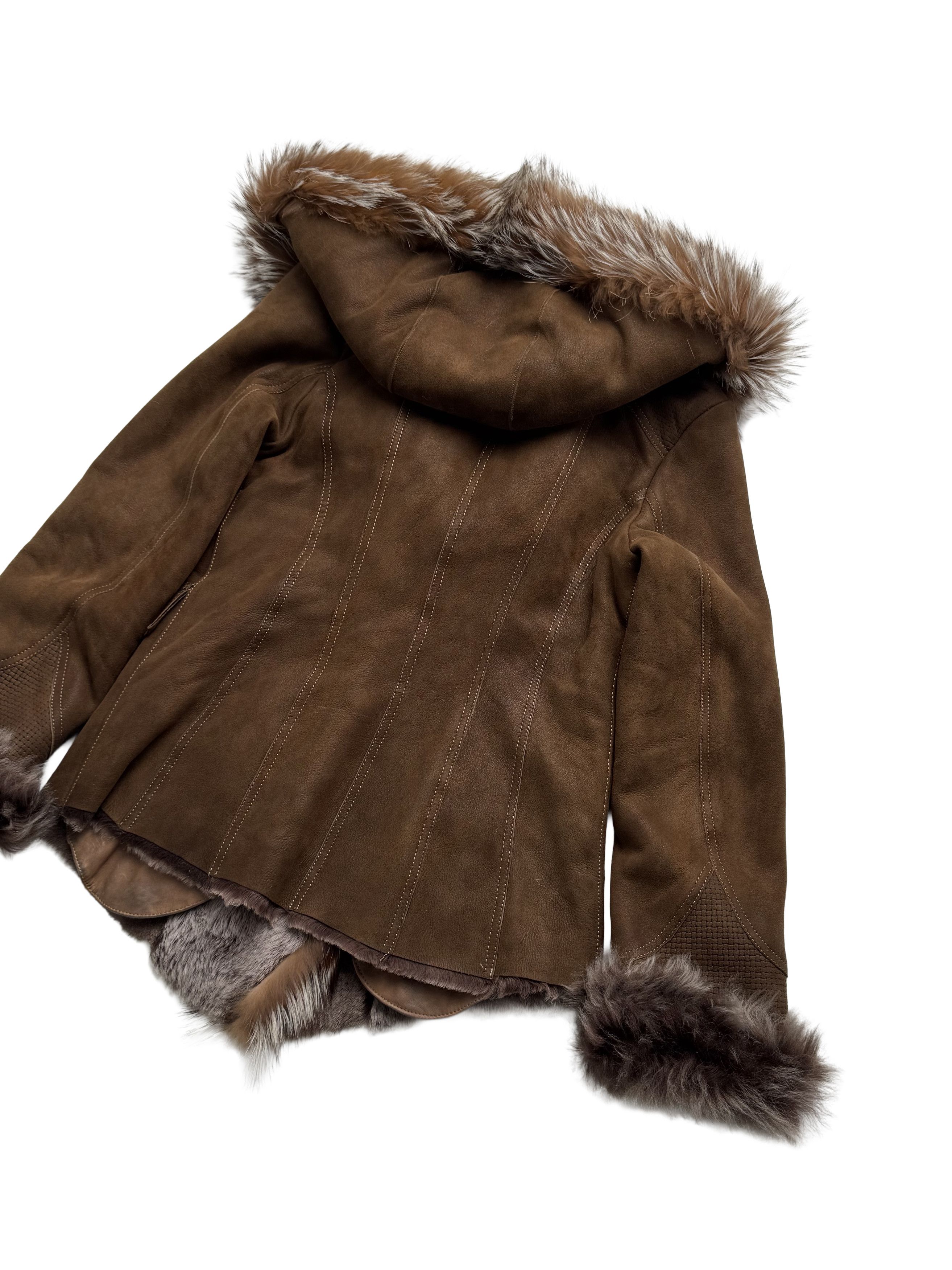 Japanese Brand Vintage Genuine Leather/Real Fur Hooded Jacket Size M / US 6-8 / IT 42-44 - 20 Thumbnail