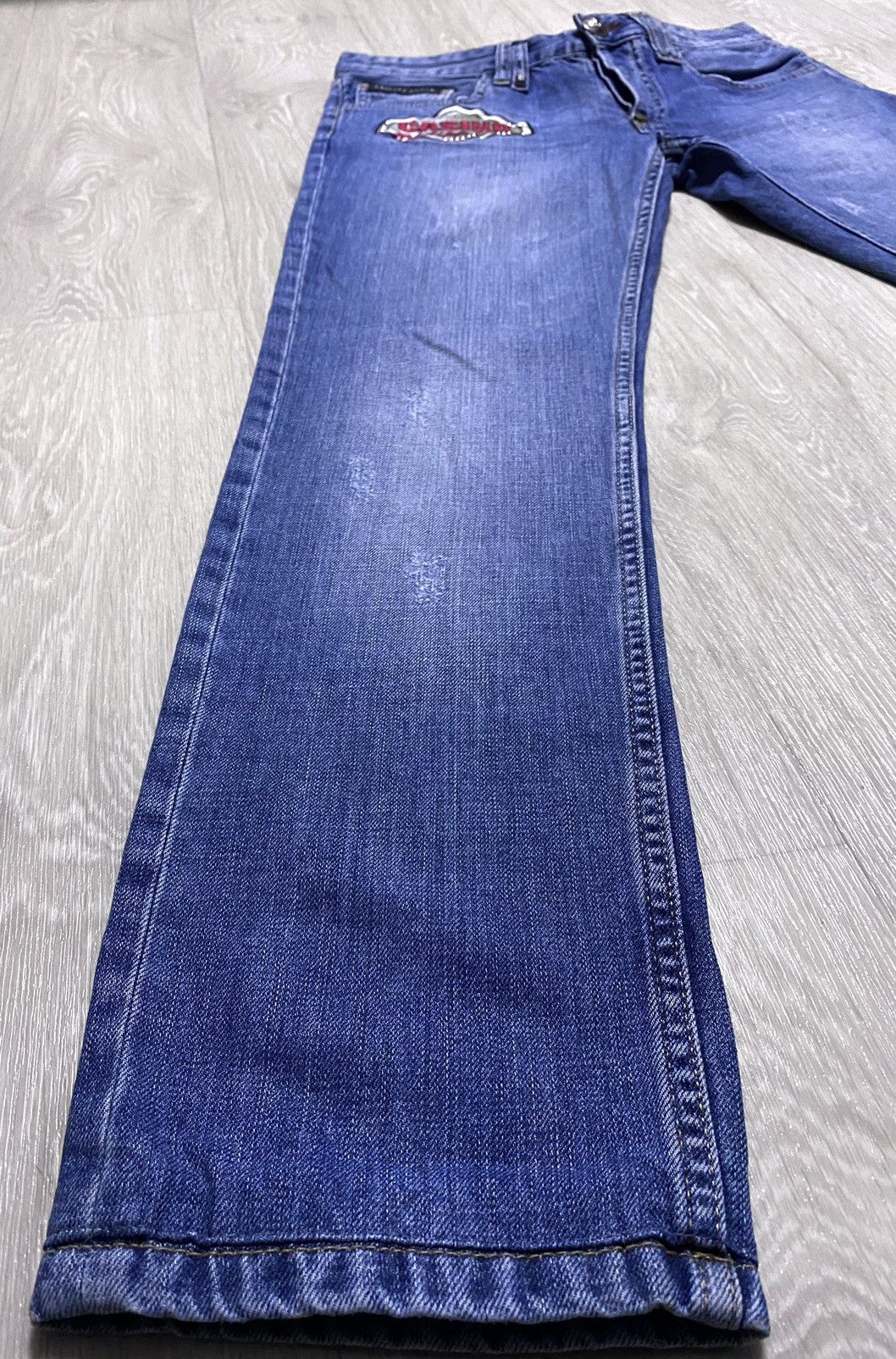 Philipp Plein Rare Philipp Plein Casino Washed Distressed Embroidered Logo Size US 31 - 7 Thumbnail