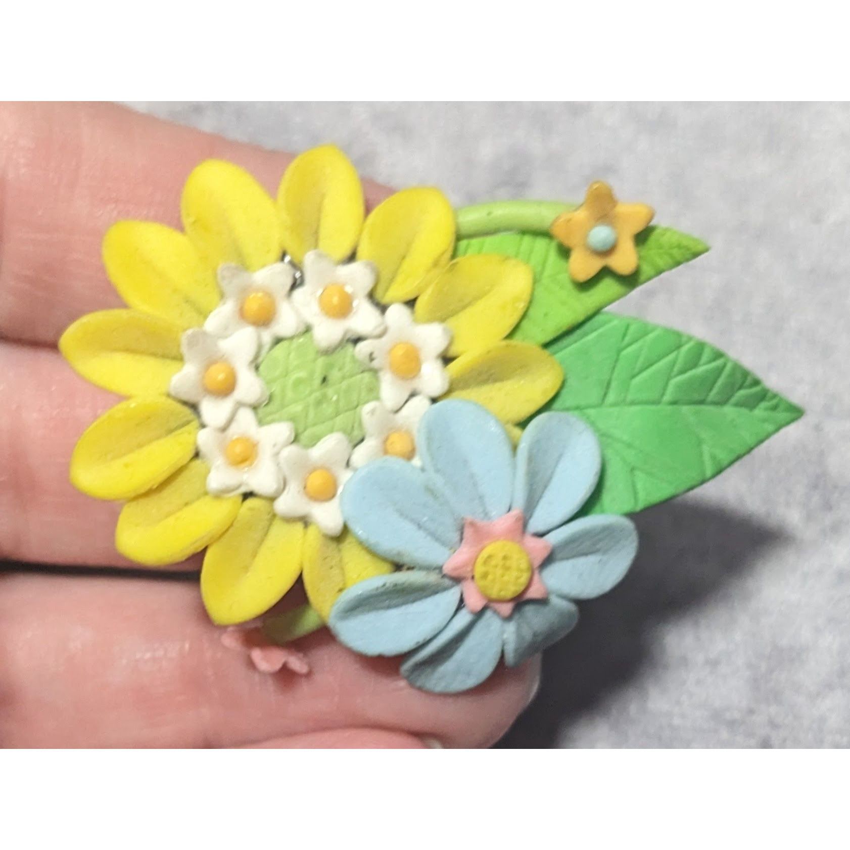 Other Cottagecore Retro Floral Handmade Signed Brooch Size ONE SIZE - 5 Thumbnail