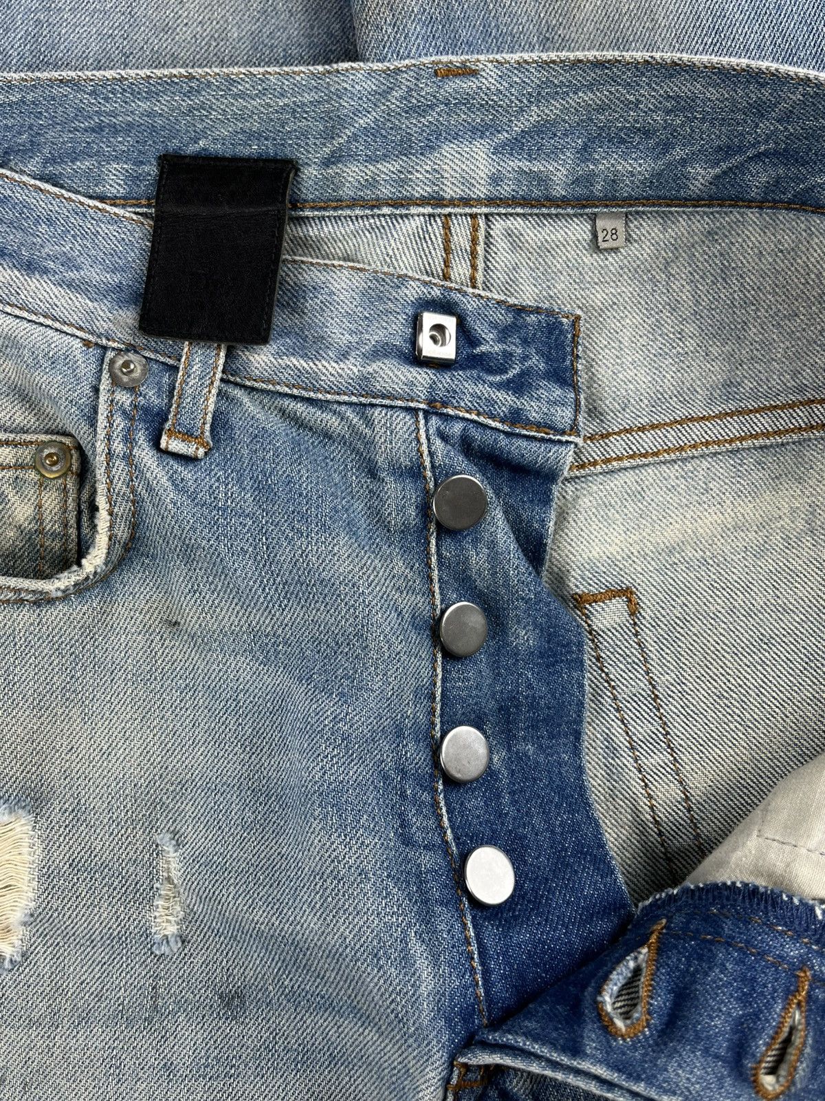 Dior Dior Homme Mudwash Painter Distressed Blue Denim Jeans Size US 28 / EU 44 - 9 Thumbnail