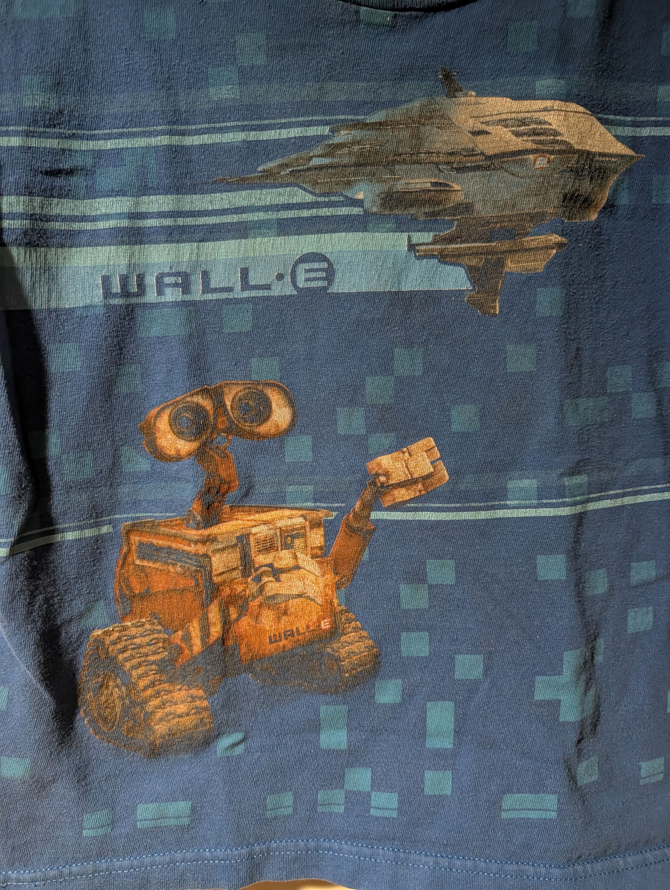 Disney Wall-E Disney Pixar Graphic T-Shirt Youth Large Blue Movie Size US L / EU 52-54 / 3 - 2 Thumbnail