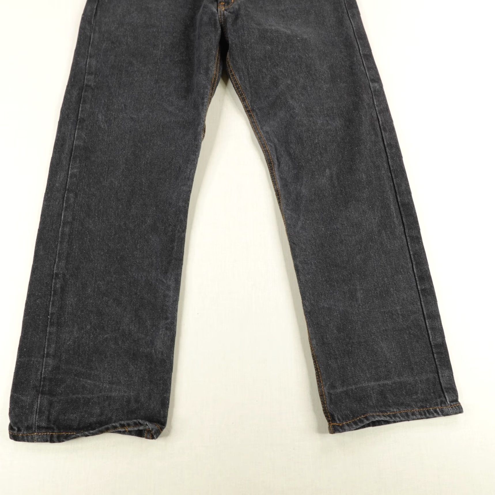 Levi's Levi's 501 Jeans Mens 38x30 Black Straight Leg Button Fly Cotton Denim Size US 38 / EU 54 - 3 Thumbnail