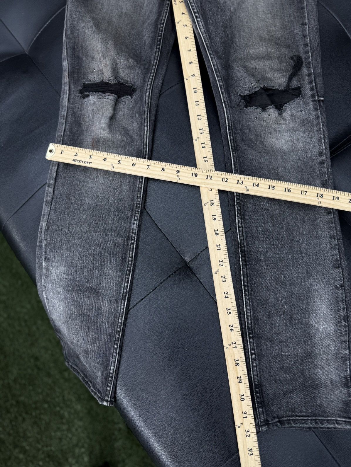 Ksubi Ksubi Grey Stone Skinny Jeans Size 31 Size US 31 - 10 Thumbnail