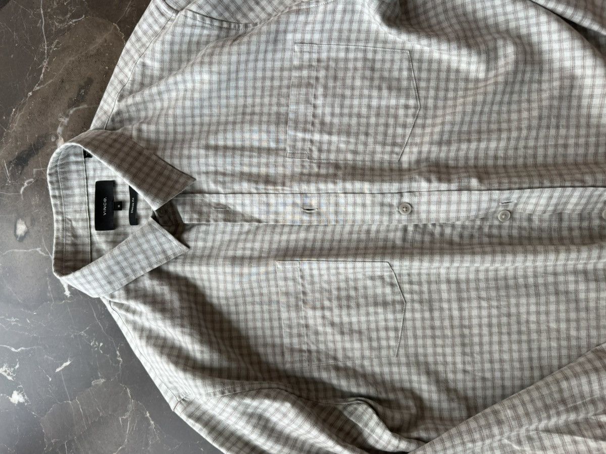 Vince Vince Classic Fit Button-Down Shirt — Size Medium | Neutral Size US M / EU 48-50 / 2 - 6 Thumbnail