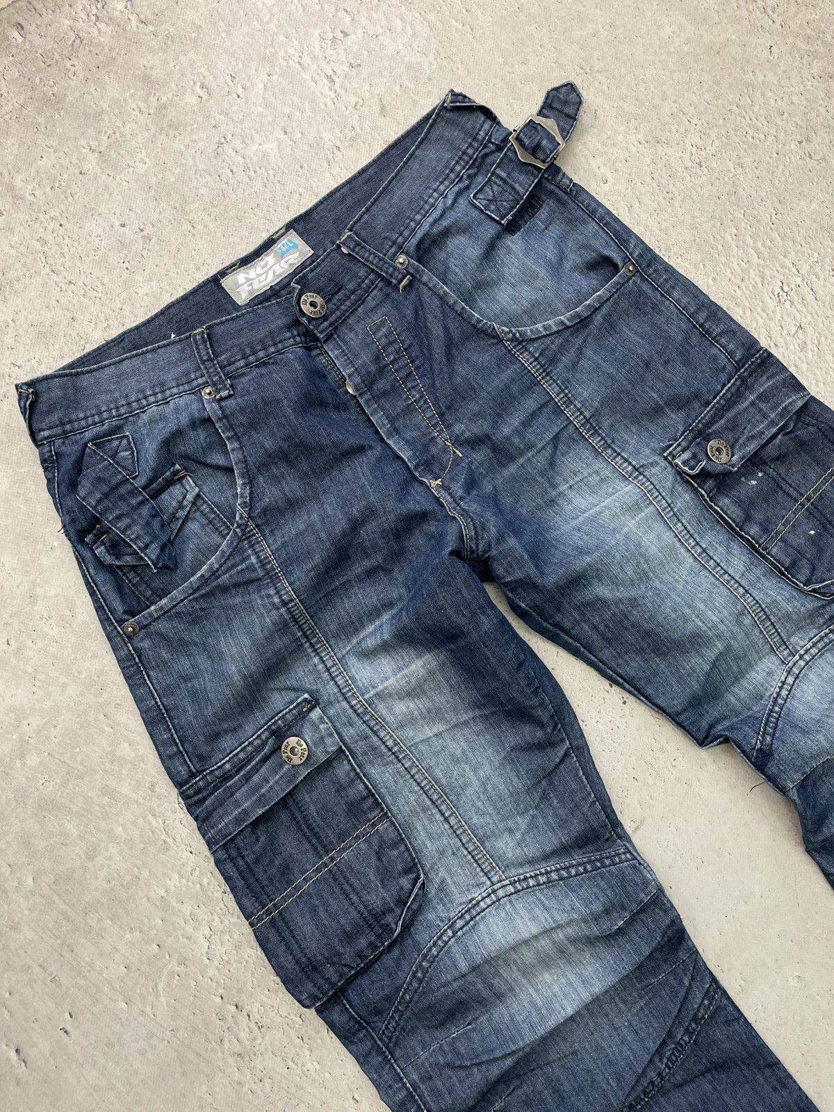 No Fear No Fear rap cargo pants denim hype y2k south pole style Size US 32 / EU 48 - 5 Thumbnail