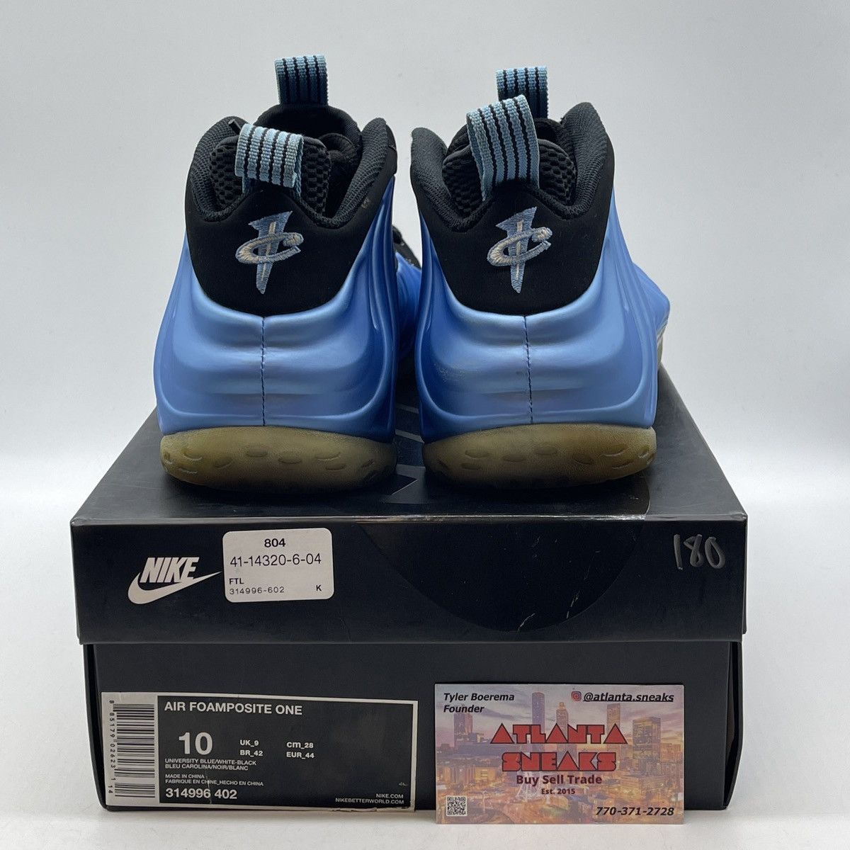 Nike Air foamposite one university blue Size US 10 / EU 43 - 3 Thumbnail