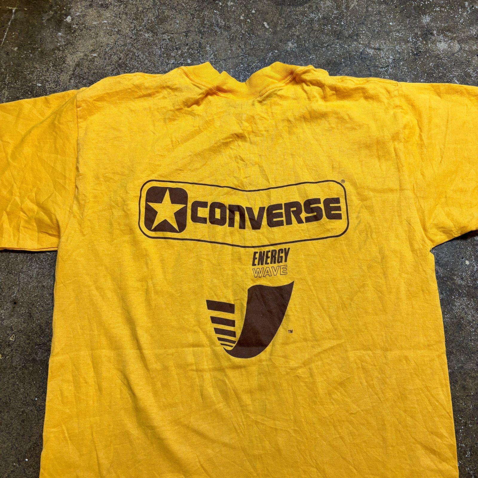 Converse × Vintage Vintage 80s Converse Energy Wave Single Stitch Shirt Mens XL Size US XL / EU 56 / 4 - 3 Thumbnail