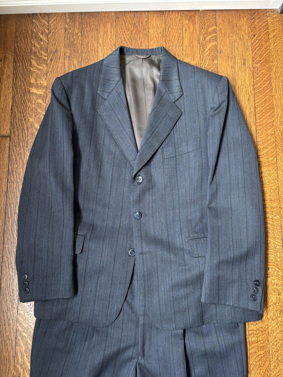 Vintage Vintage 2 Piece Suit Set 1980s Two Piece Suit 1990s 3 Button Size 42R - 2 Thumbnail