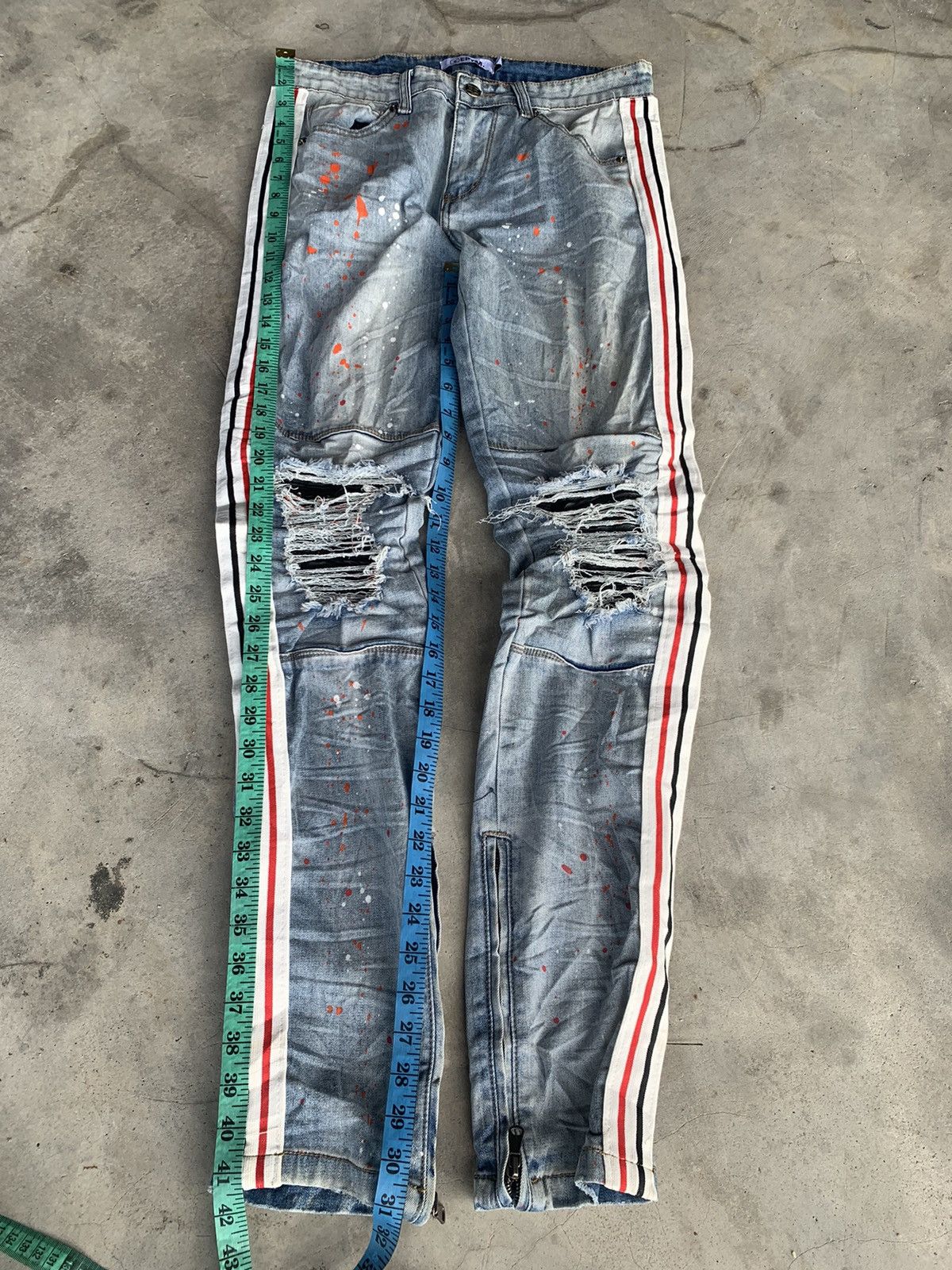 EPTM. EPTM PAINTER DISTRESSED DENIM.RARE DESIGN 💥💥 Size US 31 - 4 Thumbnail