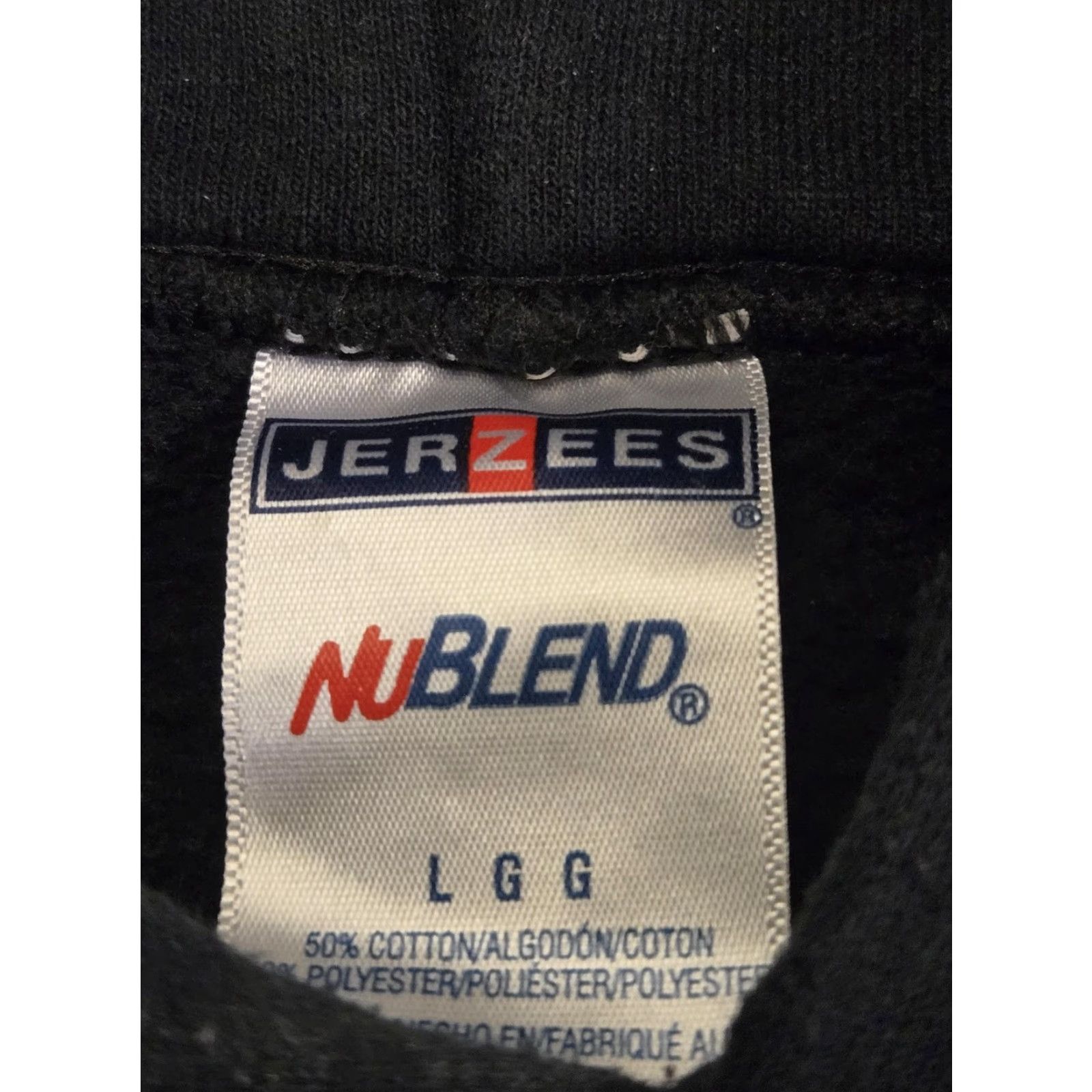Jerzees Dairy Queen Hoodie Mens L Black Pullover Fleece Graphic Print Jerzees NuBlend Kangaroo Pocket Size US L / EU 52-54 / 3 - 5 Thumbnail