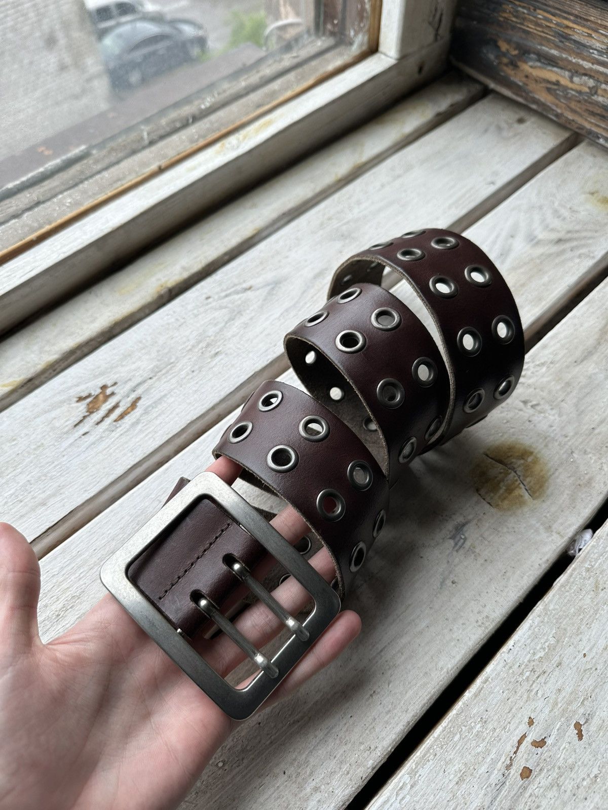 Japanese Brand × Vintage 🚨Vintage Crazy Metal Belt Drip Japanese Hype bb Simon Size ONE SIZE - 1 Thumbnail