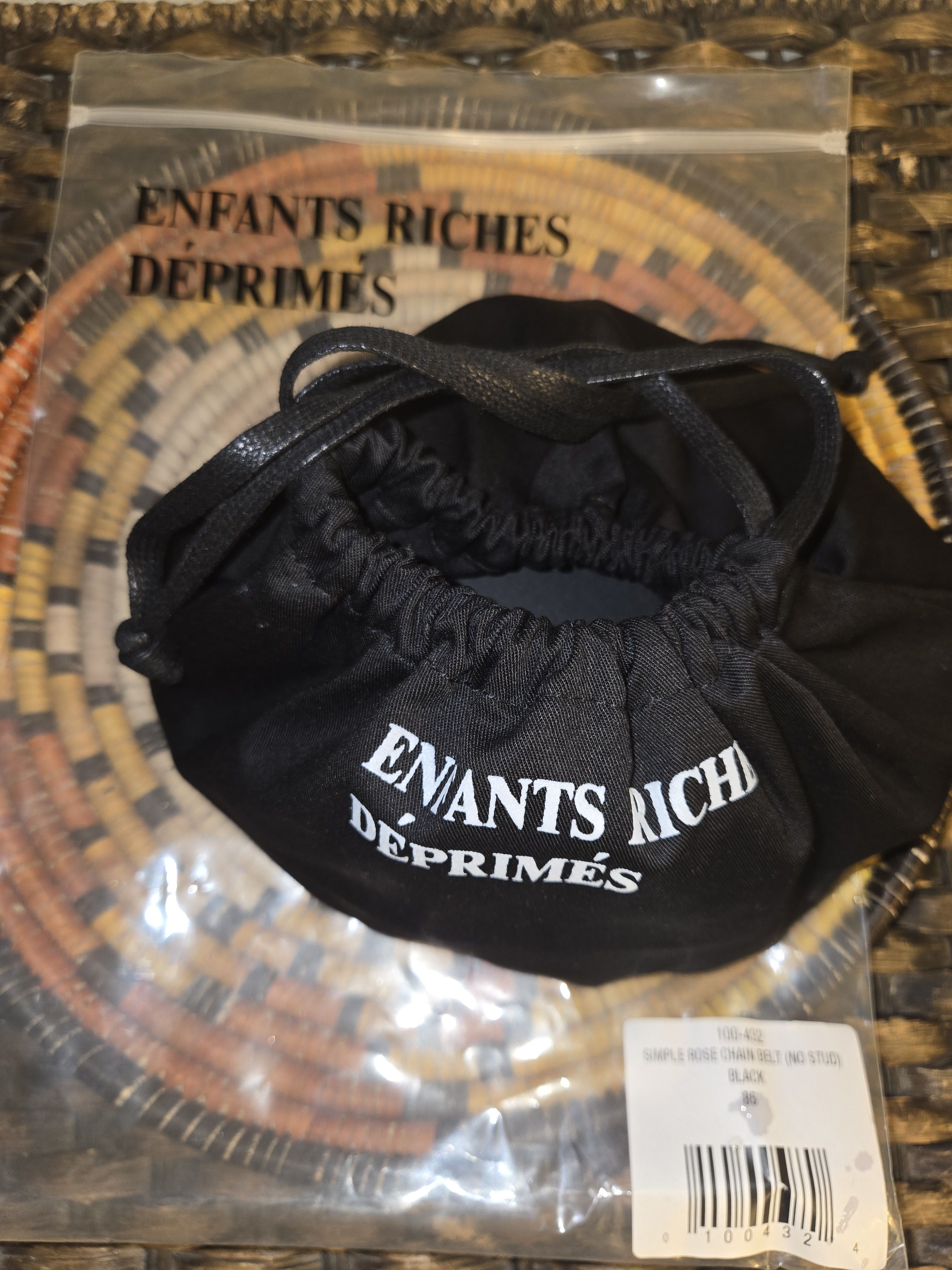 Enfants Riches Deprimes Simple rose buckle belt with chain (size 85) Size 28 - 7 Thumbnail