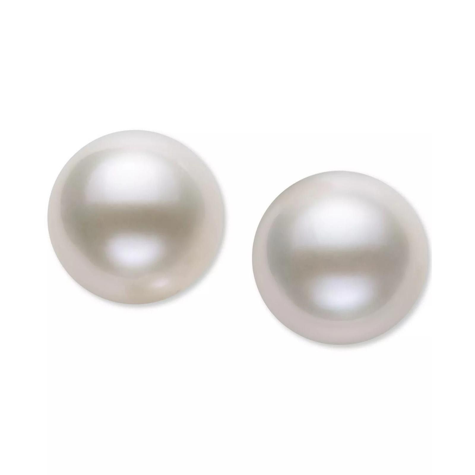 Other Belle de Mer 14k Gold Cultured Freshwater Pearl Earrings 9mm Size ONE SIZE - 2 Thumbnail
