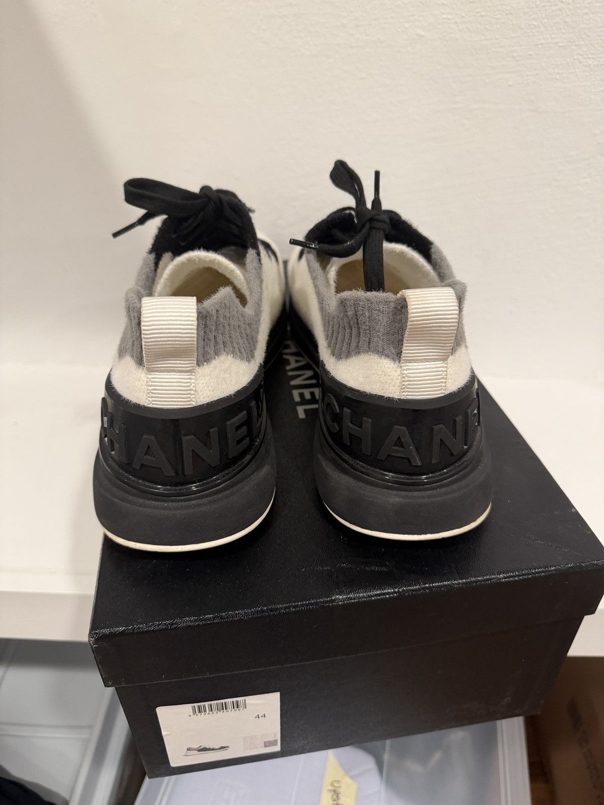 Chanel Extremely rare mens knitted panda trainer Chanel Size US 11 / EU 44 - 2 Thumbnail