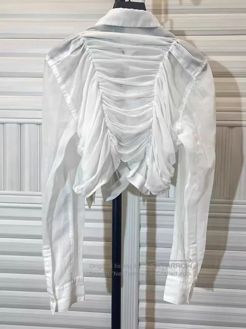 Comme des Garcons Comme des Garcons Chiffon pleated shirt Size S / US 4 / IT 40 - 4 Thumbnail