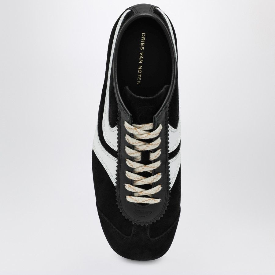 Dries Van Noten o1d2blof0226 Leather Sneakers in Black/White Size US 9 / EU 42 - 3 Thumbnail