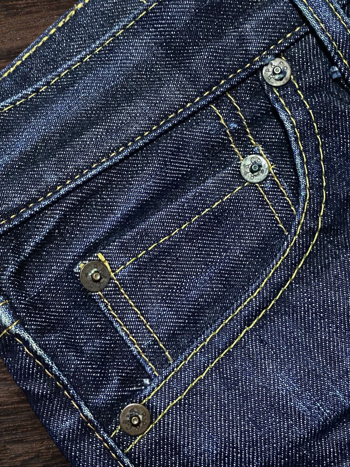 Burgus Plus Vintage Japanese Brand Burgus Blue Straight Fit Jeans Size US 30 / EU 46 - 7 Thumbnail