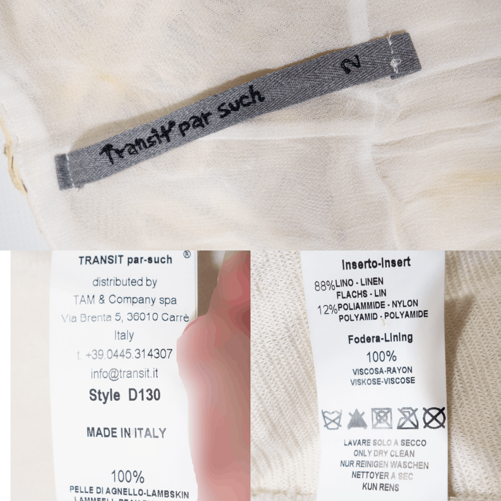 Transit Lambskin Leather Hybrid Jacket Size M / US 6-8 / IT 42-44 - 9 Thumbnail
