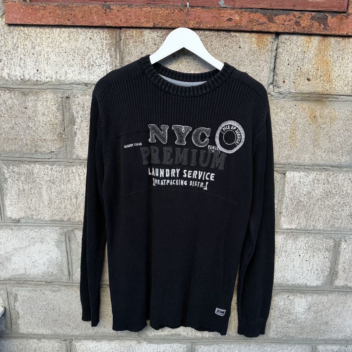 POST ARCHIVE FACTION (PAF) Vintage Nyc Premium Knit Sweater Archival Y2K 00s Grunge Size US XL / EU 56 / 4 - 1 Thumbnail