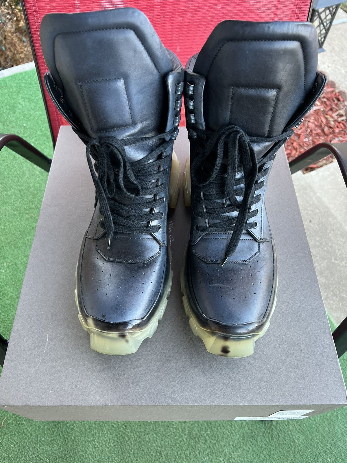 Rick Owens 2018 Tractor Dunks Gradient Black Size US 9 / EU 42 - 3 Thumbnail