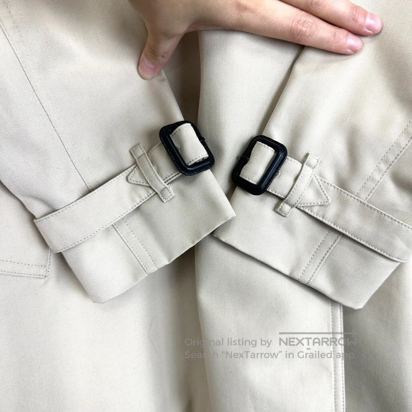 Burberry Burberry Classic Khaki Double-Breasted Trench Coat. Size M / US 6-8 / IT 42-44 - 5 Thumbnail