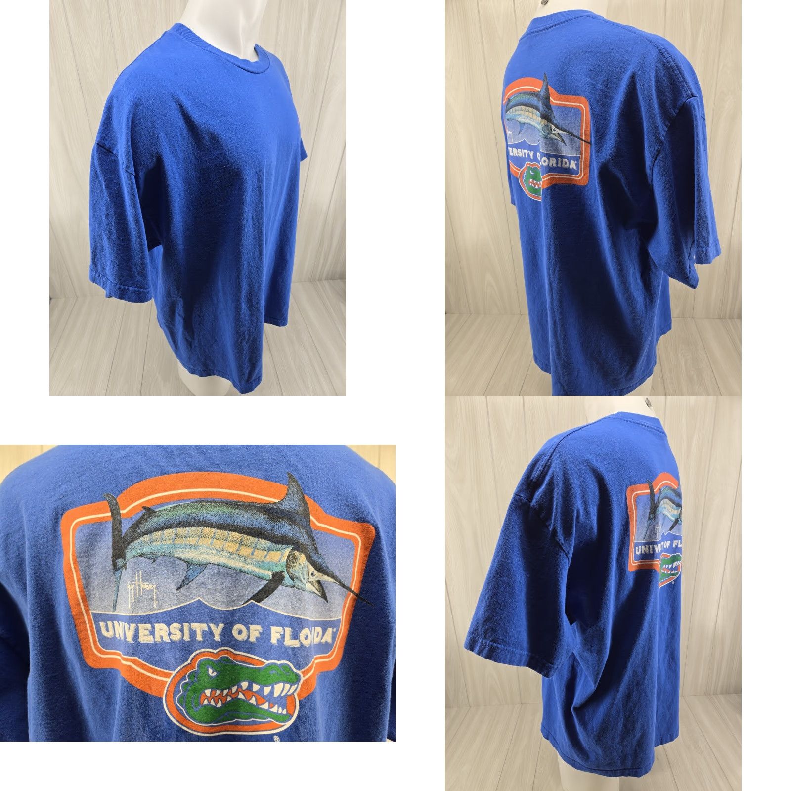 Guy Harvey Guy Harvey University of Florida Blue T-shirt 2XL Mens Short Sleeve Size 2XL Size US XXL / EU 58 / 5 - 8 Thumbnail