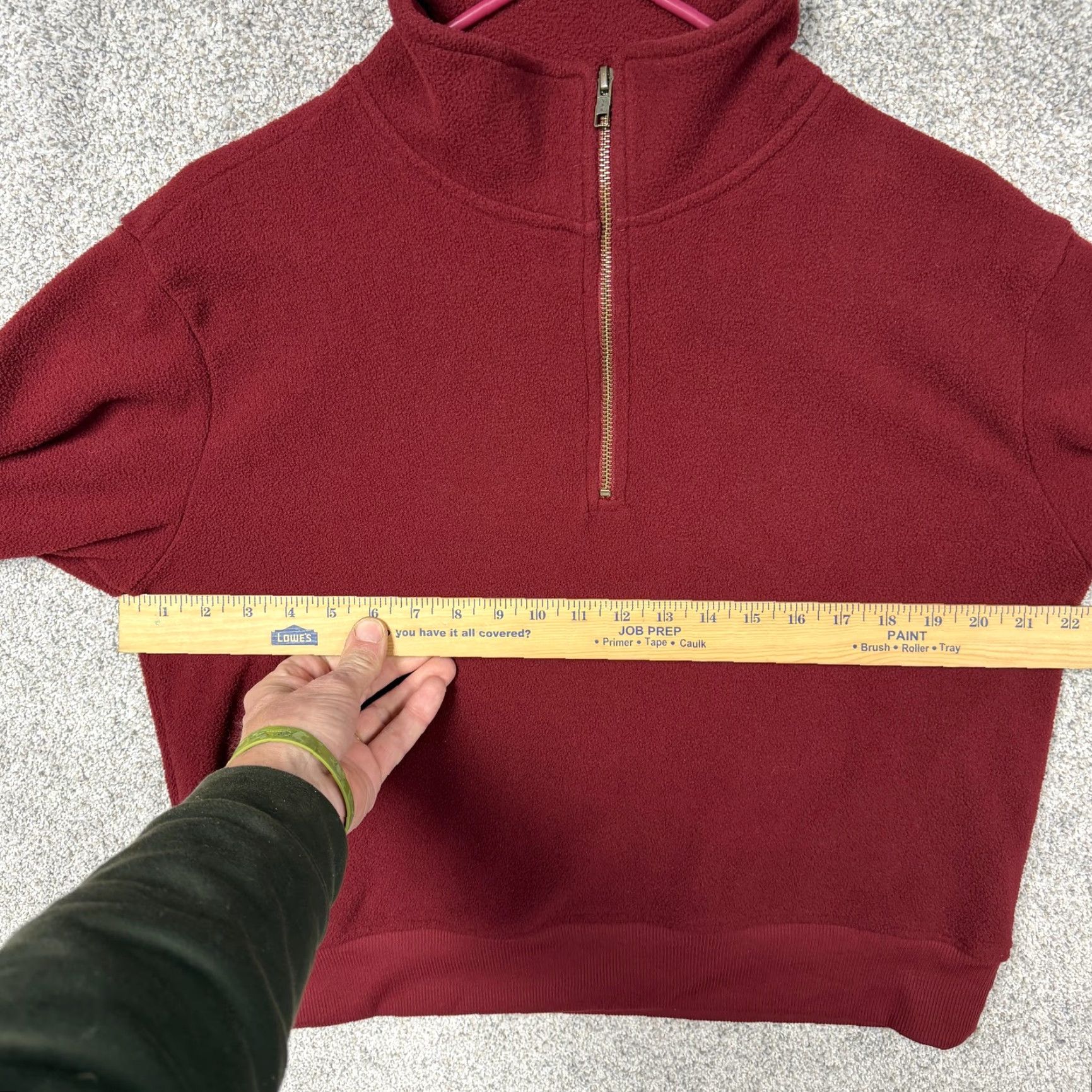 Vintage Natural Reflections Fleece Half Zip Pullover Top Womens M Red Wine Mock Neck Shirt Long Sleeve Casual 1/2 Zip Mens Womens Girls Boys Size M / US 6-8 / IT 42-44 - 4 Thumbnail
