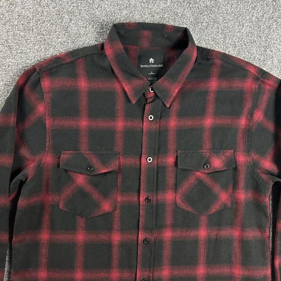 Other Shouthouse Flannel Shirt Mens Large Check Double Pockets Size US L / EU 52-54 / 3 - 2 Thumbnail