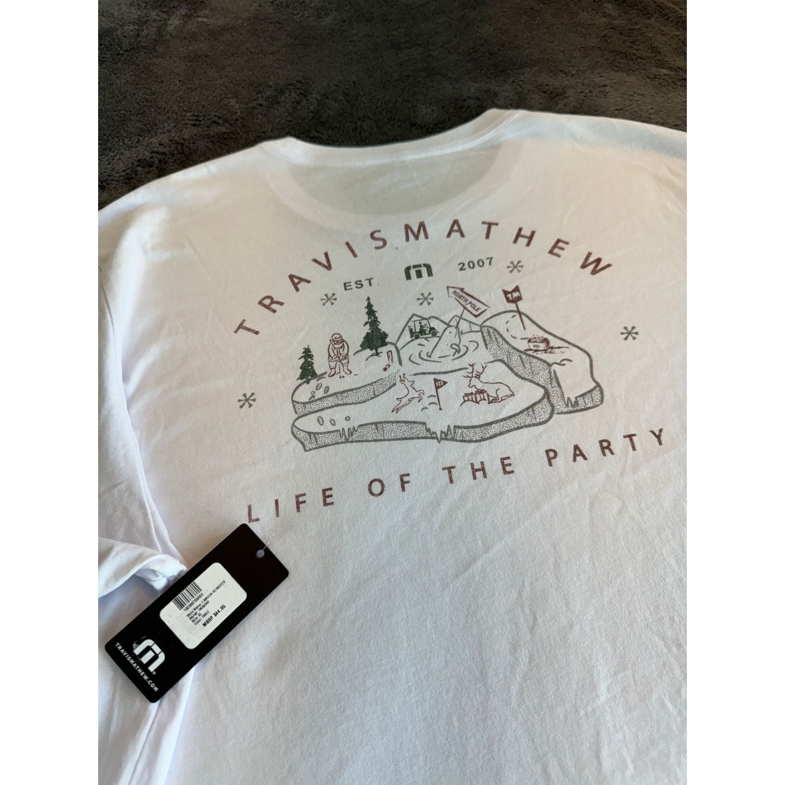 TravisMathew Travis Mathew T-Shirt - Men’s (XL) White Size US XL / EU 56 / 4 - 4 Thumbnail