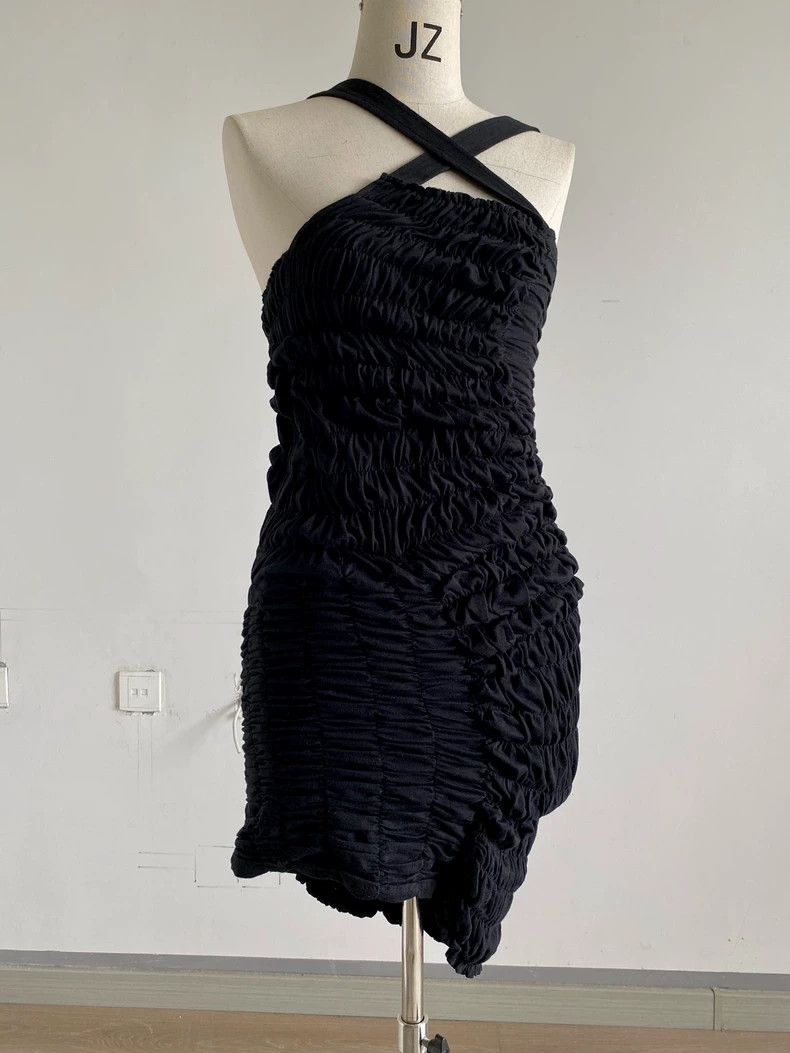 Comme des Garcons Comme Des Garcons Super-heavy stretch-pleated asymmetric d Size S / US 4 / IT 40 - 3 Thumbnail