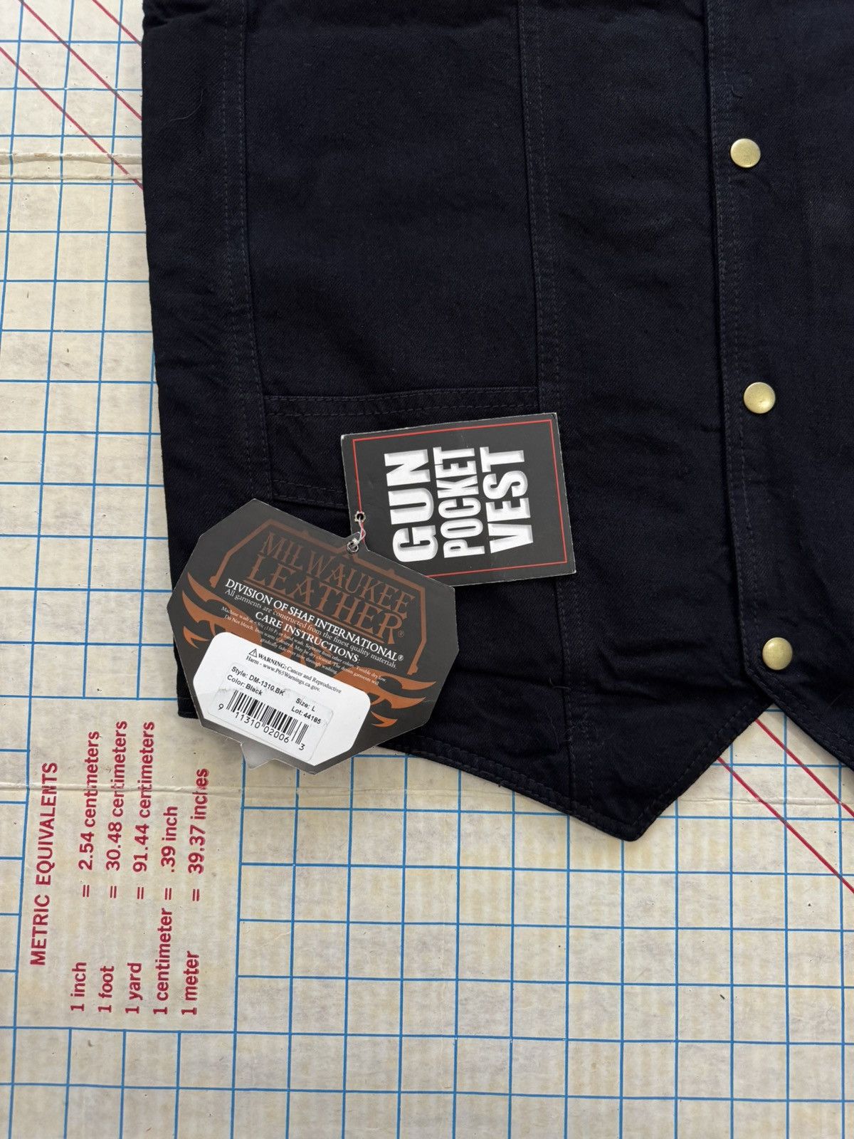 Other NWT Milwaukee Leather Denim Gun Pocket Vest Mens Size Large Size US L / EU 52-54 / 3 - 6 Thumbnail