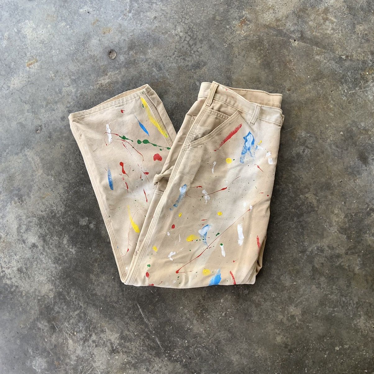 Carhartt W34'' Vintage Carpenter Pants Carhartt Splatter Paint Size US 34 / EU 50 - 2 Thumbnail
