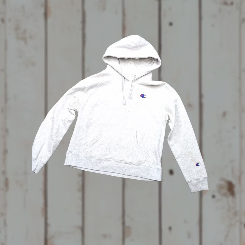 Champion Champion Reverse Weave Hoodie Womens M Medium Gray Pullover y2k 90s Size M / US 6-8 / IT 42-44 - 1 Thumbnail