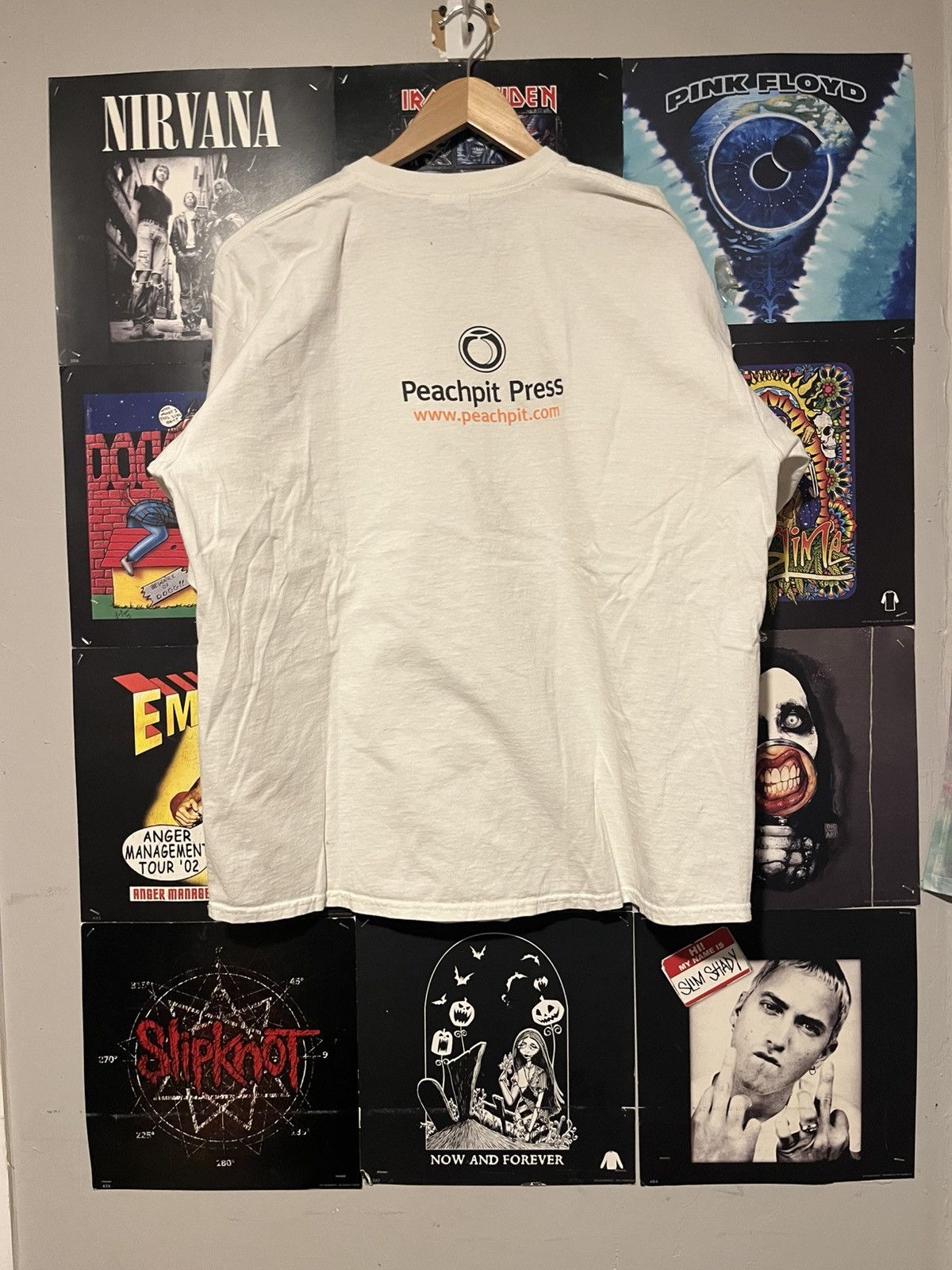 Fruit Of The Loom × Hanes × Vintage Vintage 90’s Y2K 2000’s Peach Pit publishers of books tee Size US XL / EU 56 / 4 - 8 Thumbnail