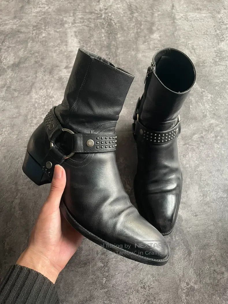 Saint Laurent Paris Saint Laurent Paris Studded Boots Size US 6 / EU 39 - 2 Thumbnail