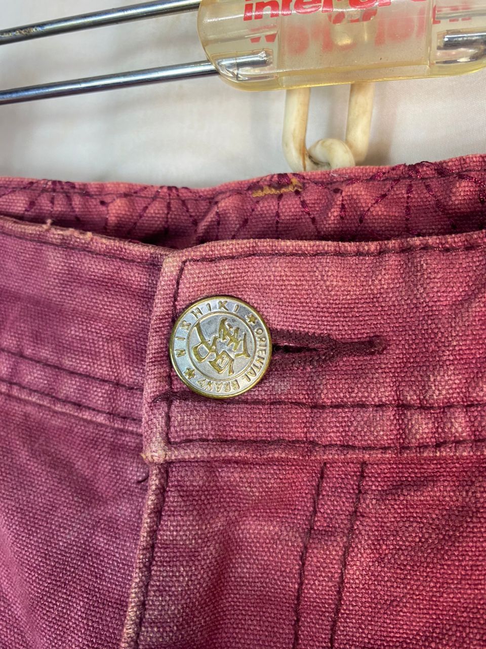 Designer × Japanese Brand Nishiki oriental brand sashiko distressed denim pants Size US 37 - 8 Thumbnail