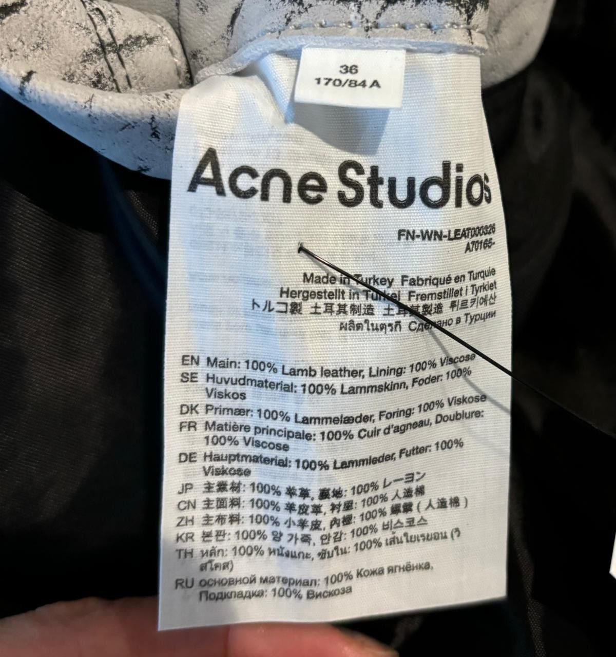Acne Studios Acne Studios Cropped leather jacket Size XS / US 0-2 / IT 36-38 - 9 Thumbnail