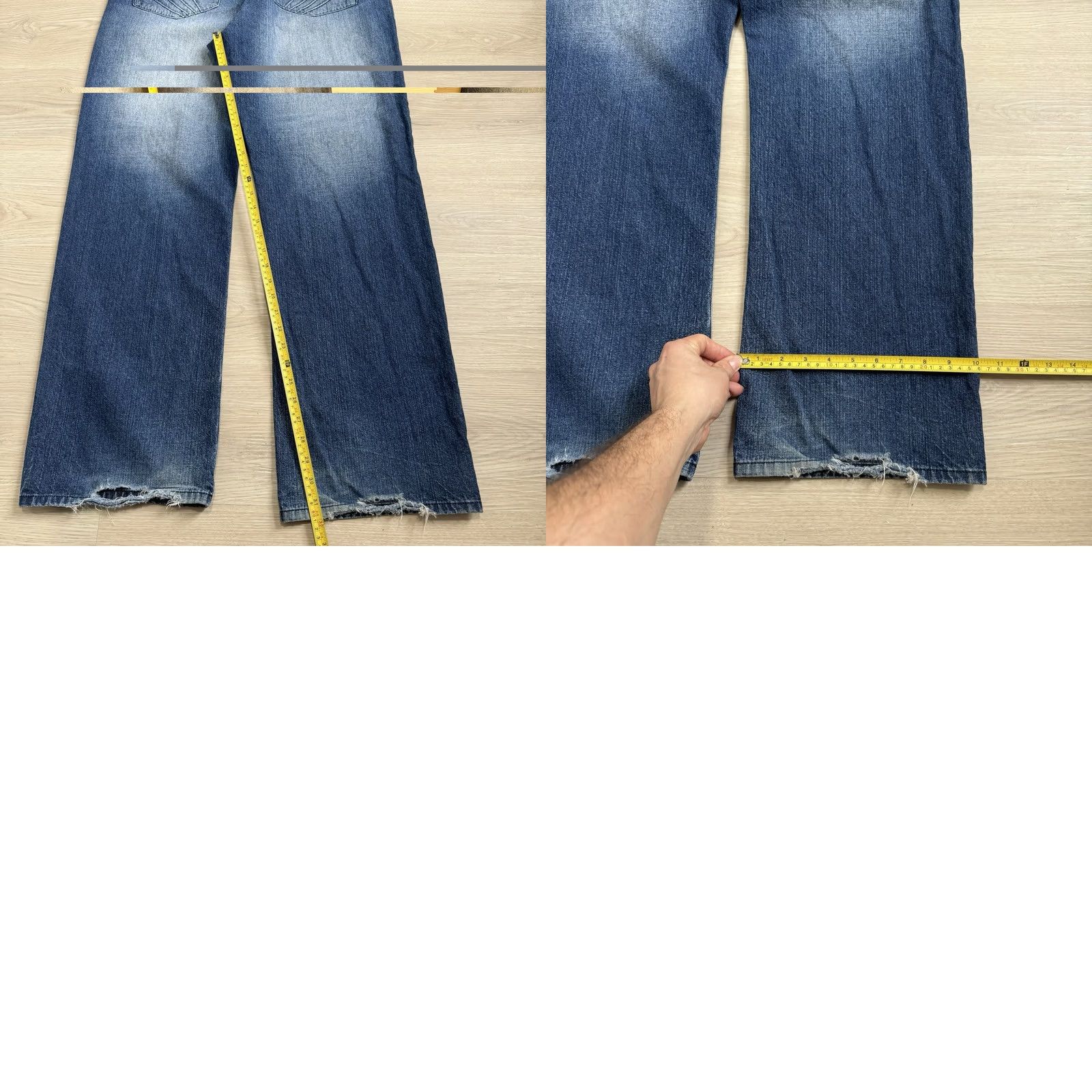 Akademiks VINTAGE Akademiks Baggy Jeans Men 36 Hip Hop Urban Blue 36x32 Size US 36 / EU 52 - 8 Thumbnail