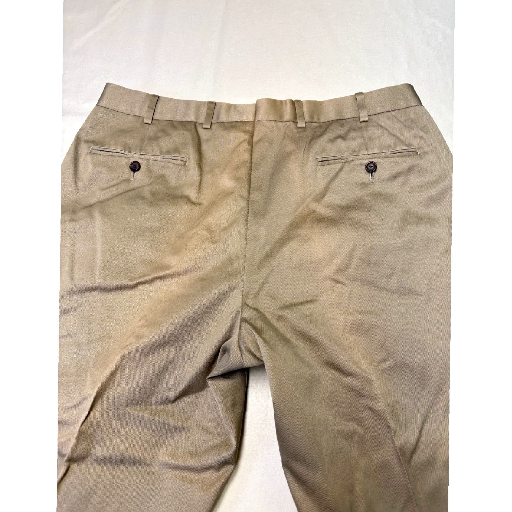 Brooks Brothers Brooks Brothers Country Club Mens Pleated Chino Pants Beige Cuffed 38 Regular Straight Pants Size US 38 / EU 54 - 7 Thumbnail