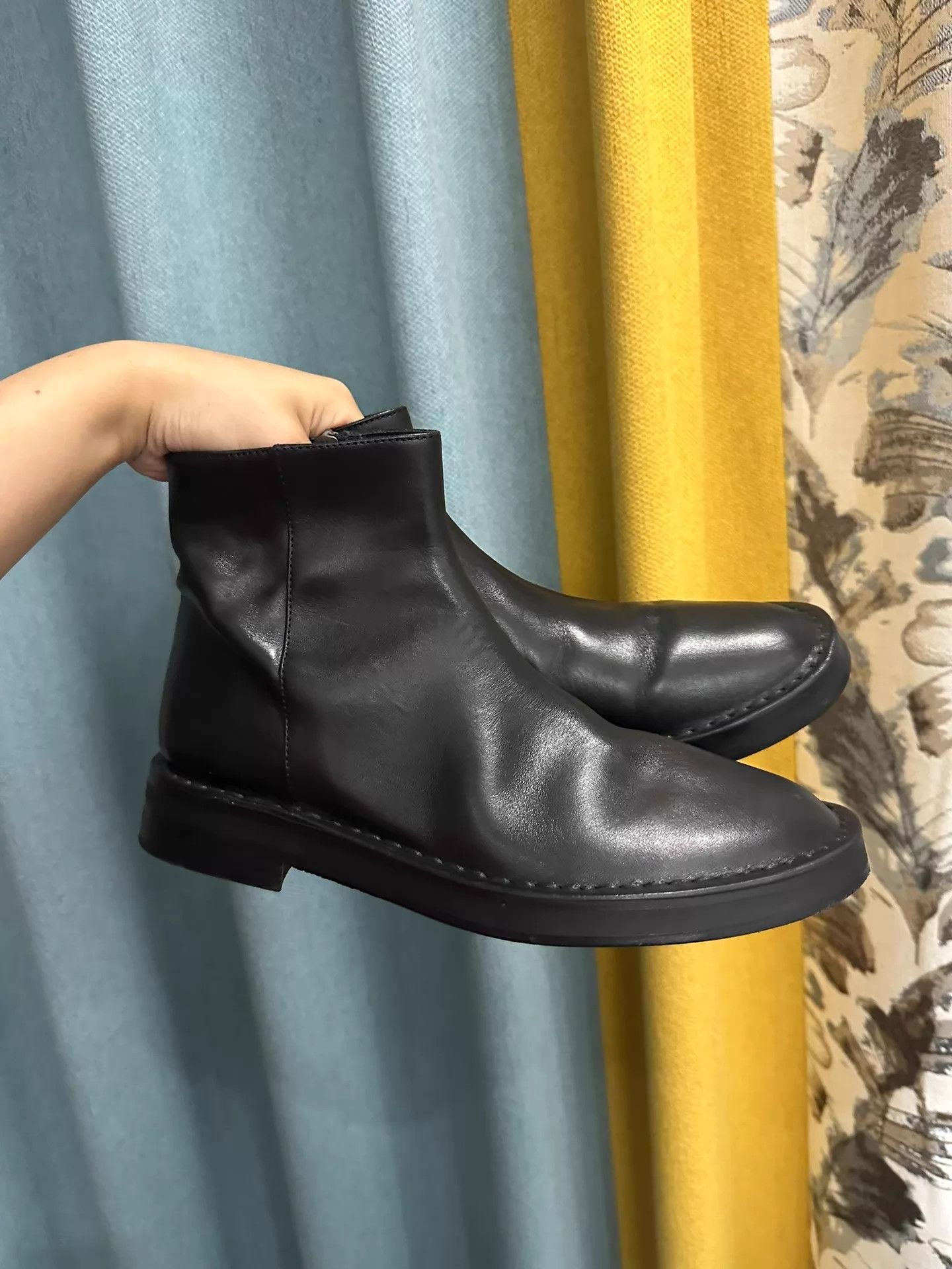 Ann Demeulemeester Ann Demeulemeester short boots 38 slim leather 9/10 Size US 7.5 / IT 37.5 - 1 Thumbnail