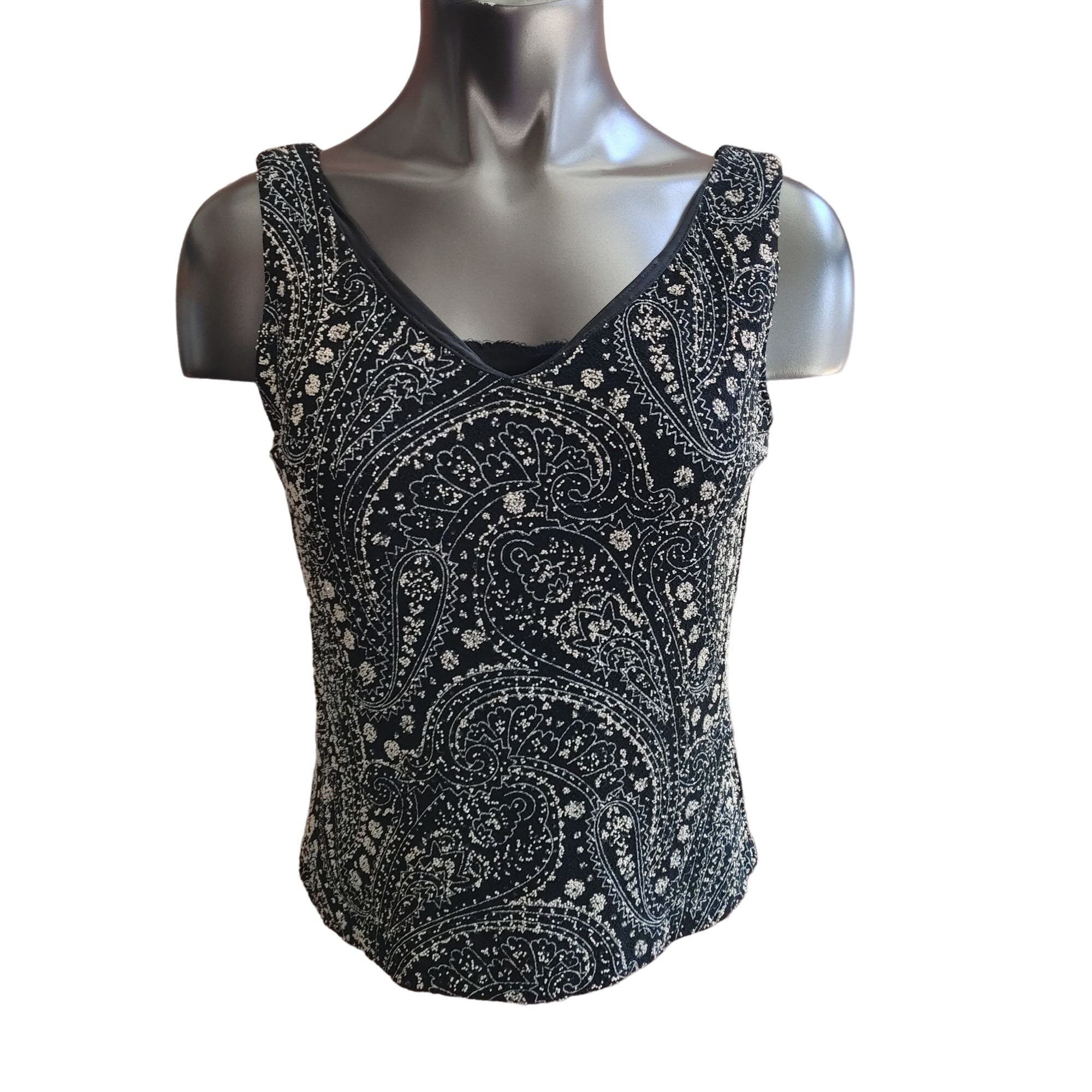 Other Xscape by Lawrence Kurtz Two-Piece Sparkle Sleeveless Top Ja Size L / US 10 / IT 46 - 3 Thumbnail