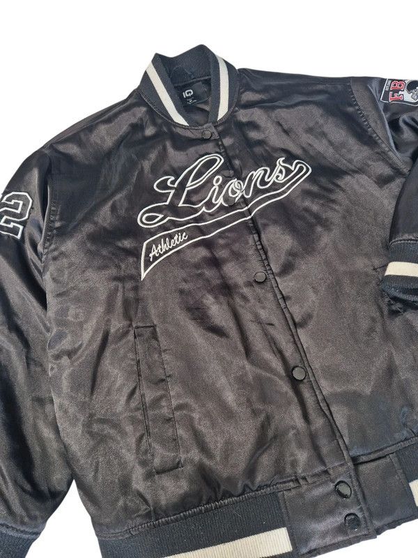 Other Detroit Lions IQ NFL Black Satin Varsity Jacket (Size M) Size US M / EU 48-50 / 2 - 2 Thumbnail