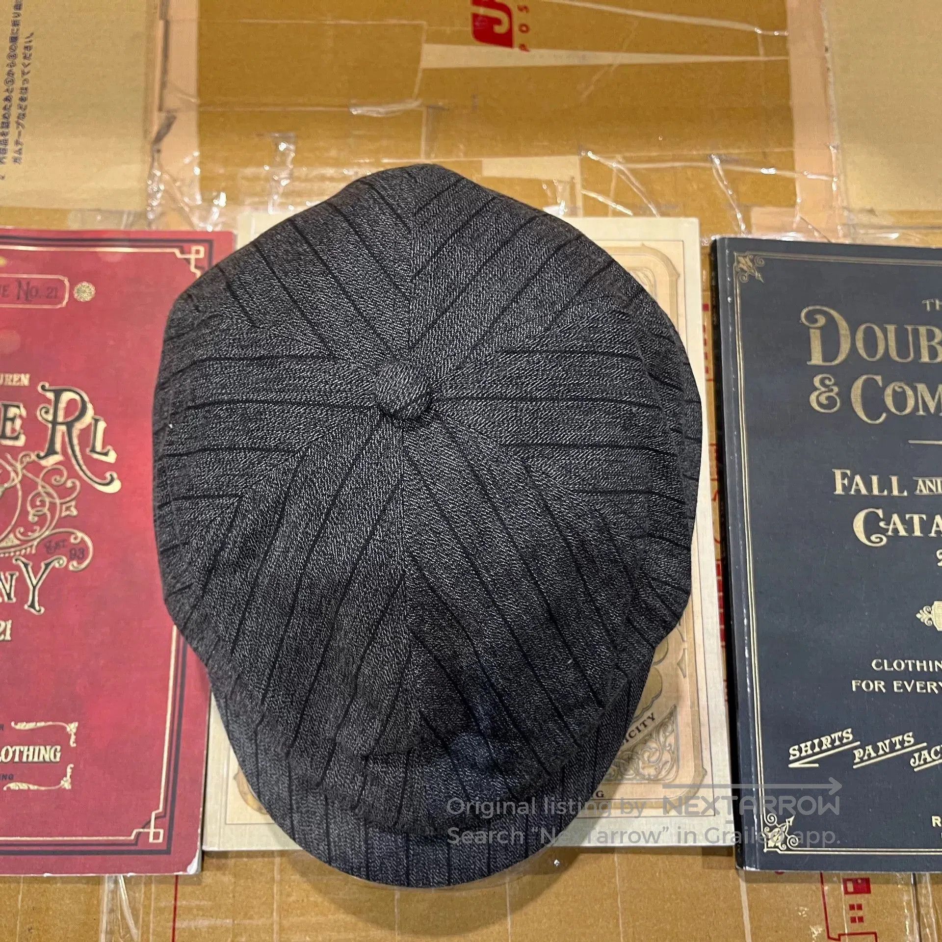 RRL Ralph Lauren rrl newsboy cap in dark gray. Size ONE SIZE - 5 Thumbnail