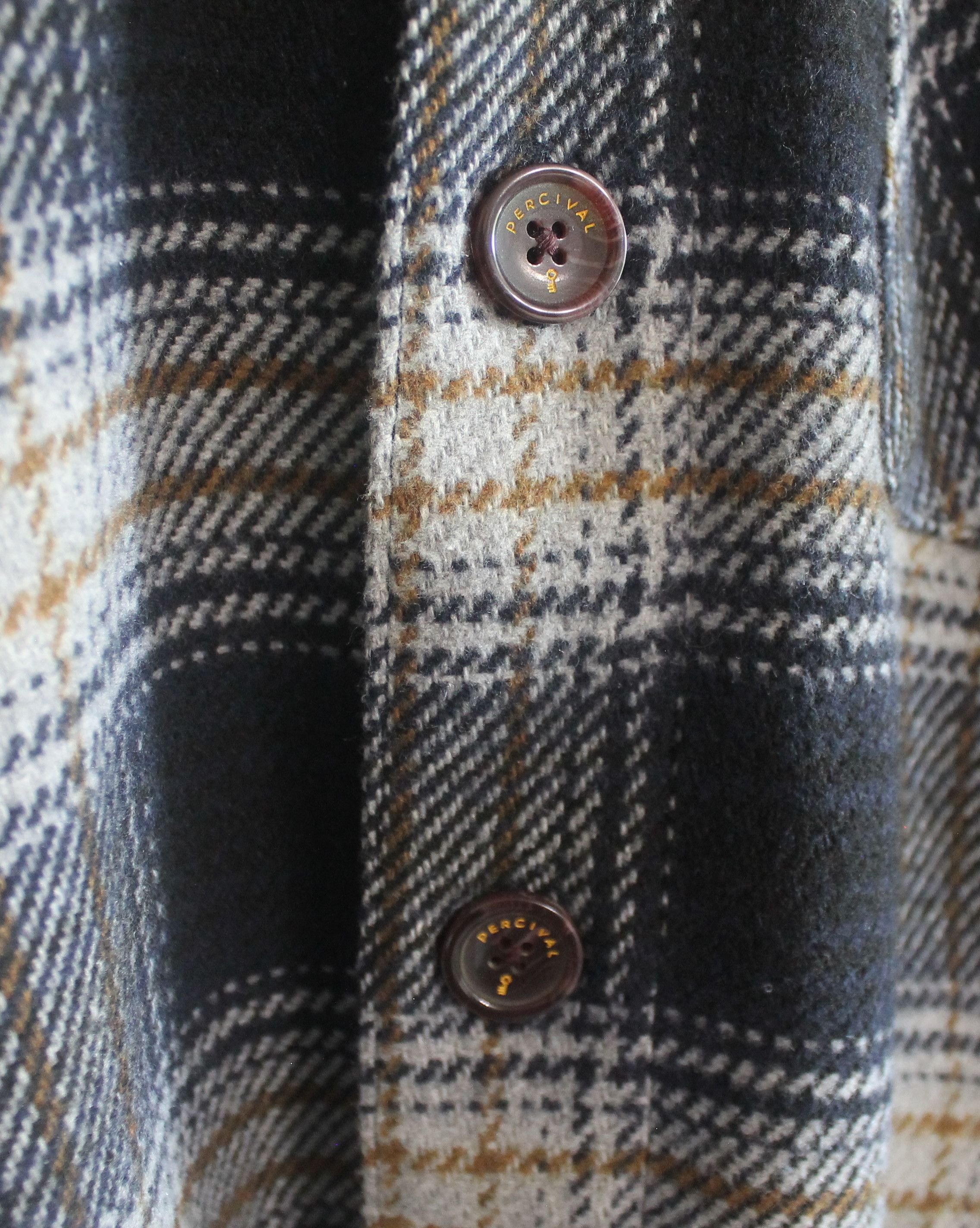 Percival PERCIVAL Checked Overshirt Jacket Collar Shacket Size US XL / EU 56 / 4 - 7 Thumbnail