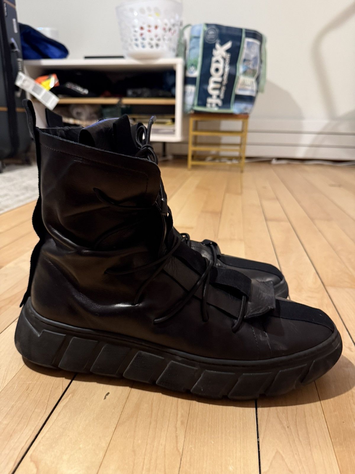 Other Italian combat boots sz45 12 black Size US 12 / EU 45 - 7 Thumbnail