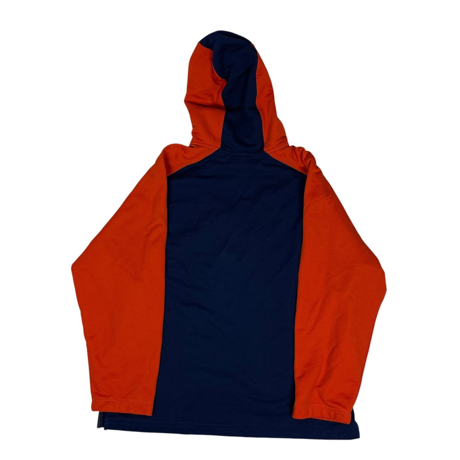 Nike × Vintage VTG Nike Men Navy Orange Basketball Swoosh Pullover Hoodie L Size US L / EU 52-54 / 3 - 6 Thumbnail
