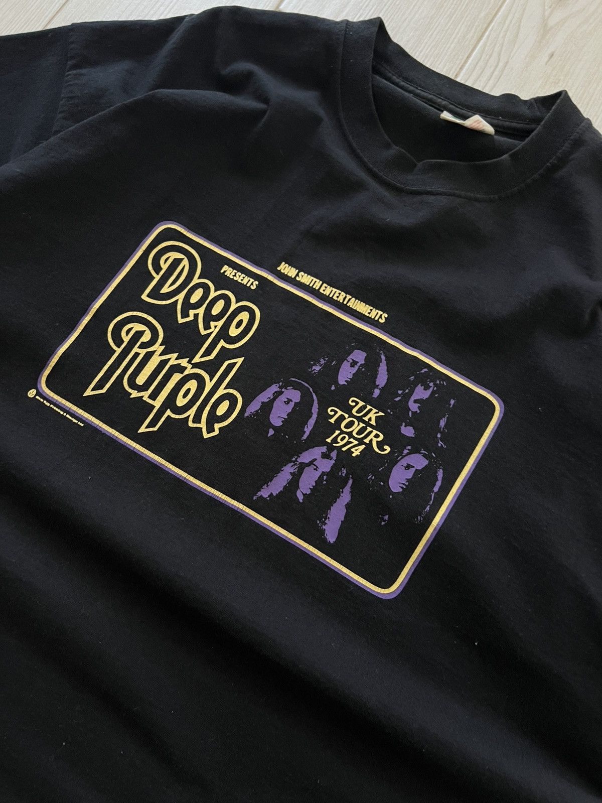 Band Tees DEEP PURPLE TOUR 90S T SHIRT SIZE X LARGE Size US XL / EU 56 / 4 - 6 Thumbnail