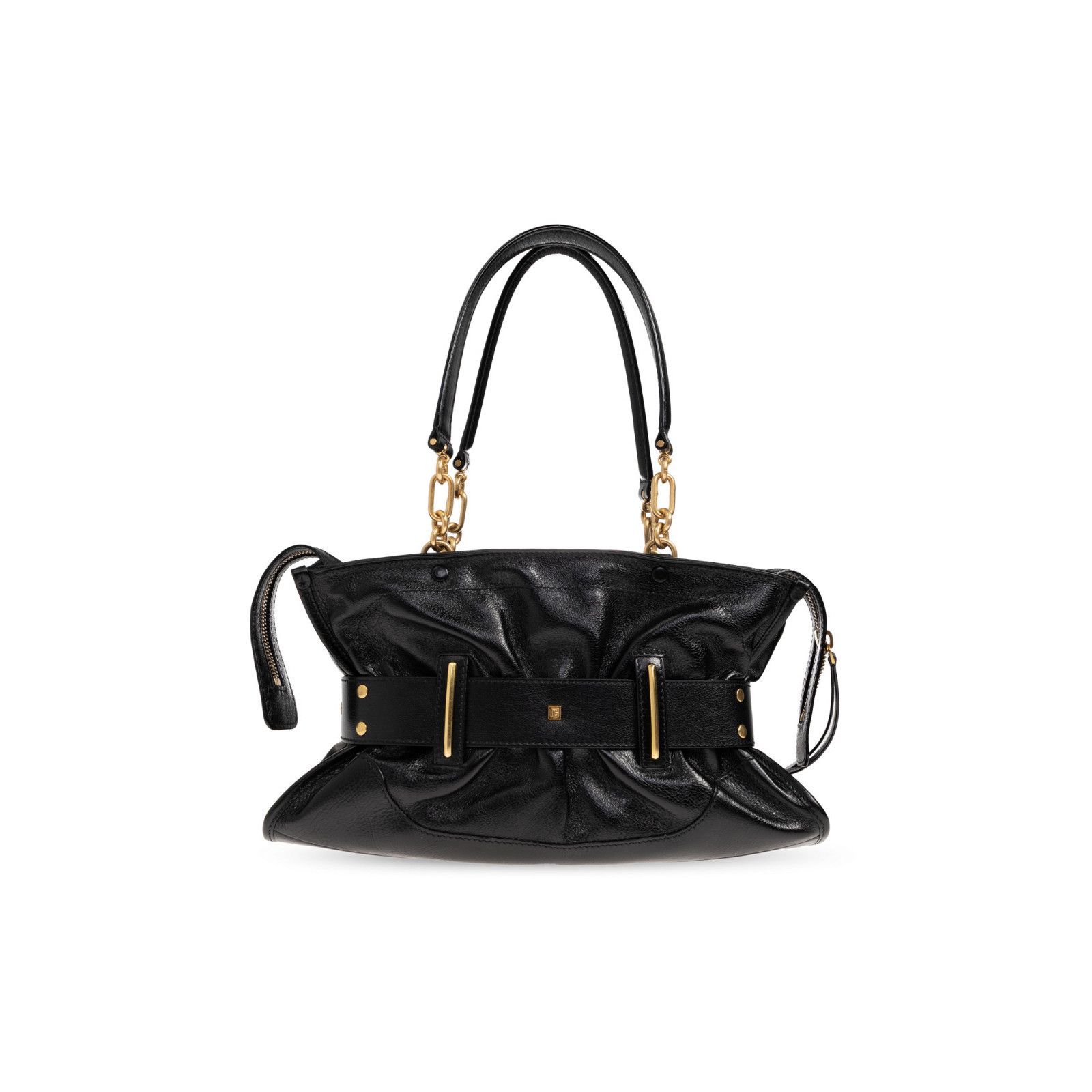 Balmain BALMAIN Anthem Black Leather Shoulder Bag New Size ONE SIZE - 2 Thumbnail