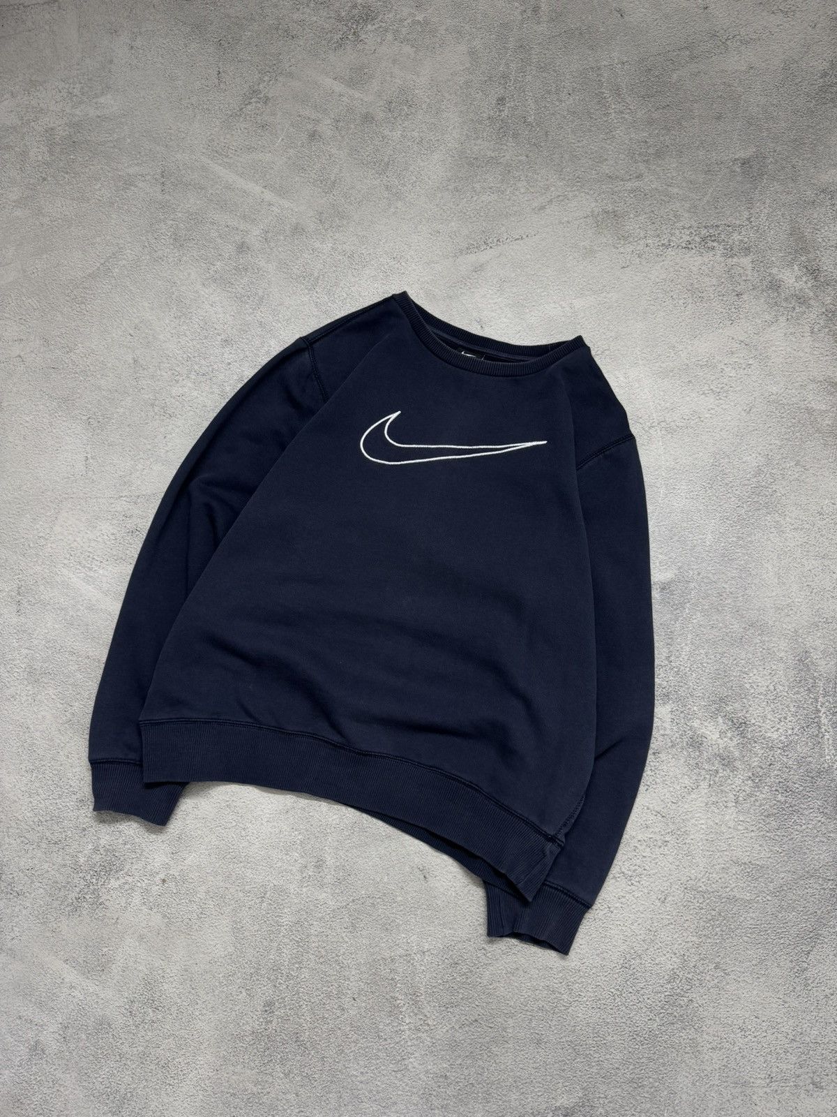 Nike Vintage Y2k NIKE Big Swoosh SWEATSHIRT 90’s Size M / US 6-8 / IT 42-44 - 3 Thumbnail